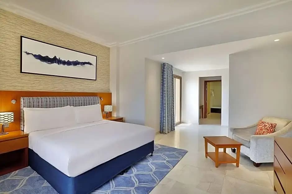 Double Junior Suite with balcony and with sea view full double bed