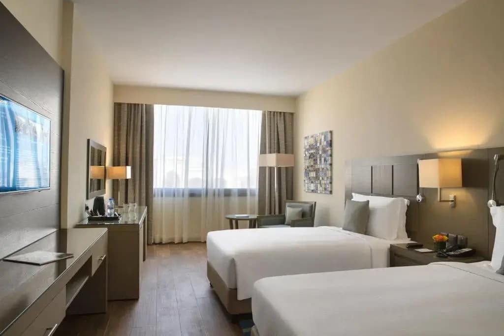 Double room with garden view twin beds