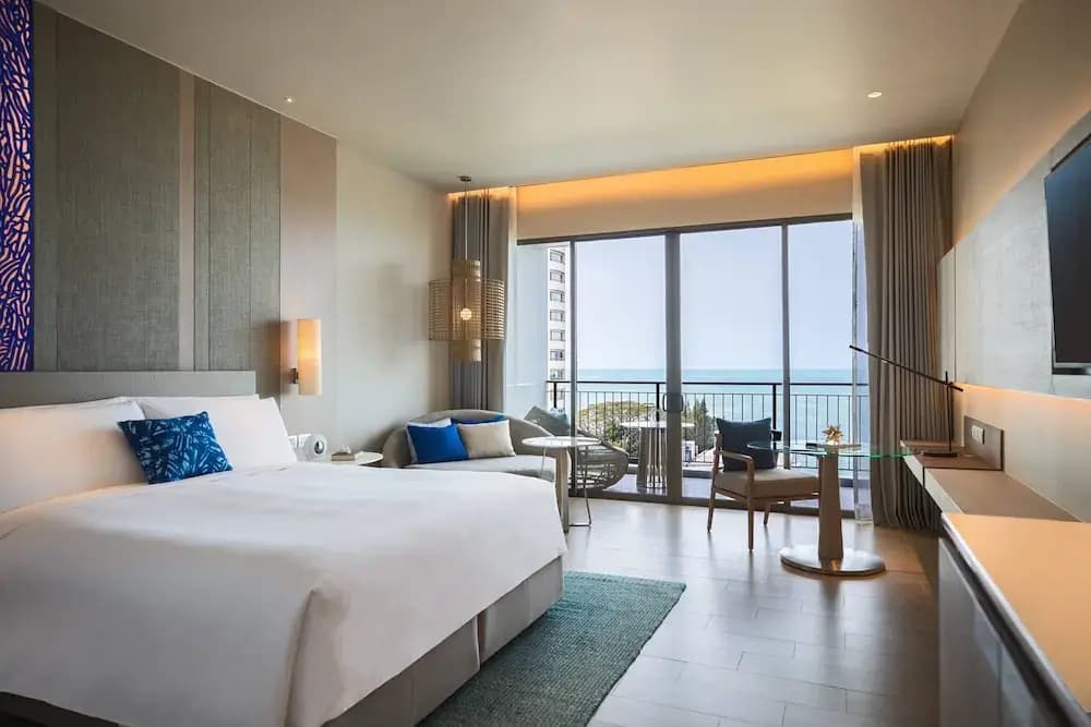 Standard Double room with balcony and with sea view full double bed