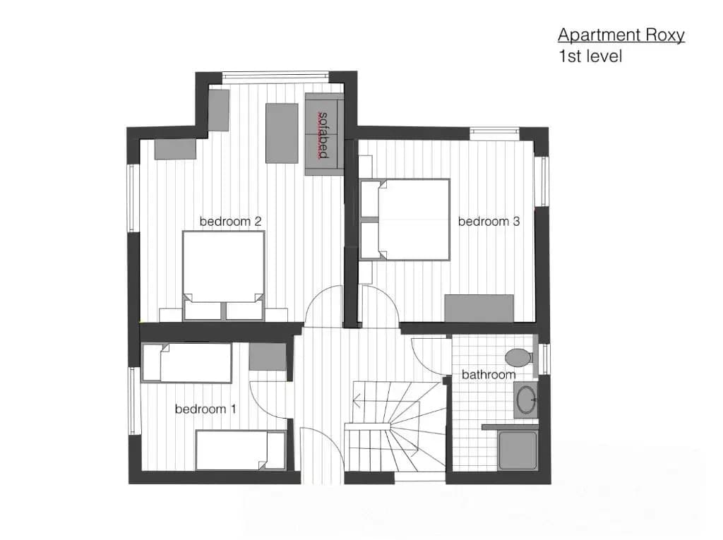 Apartment with mountain view