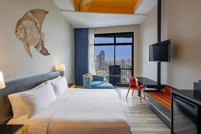 Deluxe Double room with ocean view full double bed