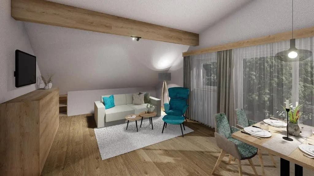 Apartment with mountain view