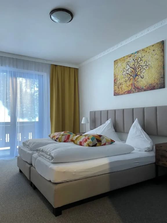 Standard Double room with balcony and with land view full double bed