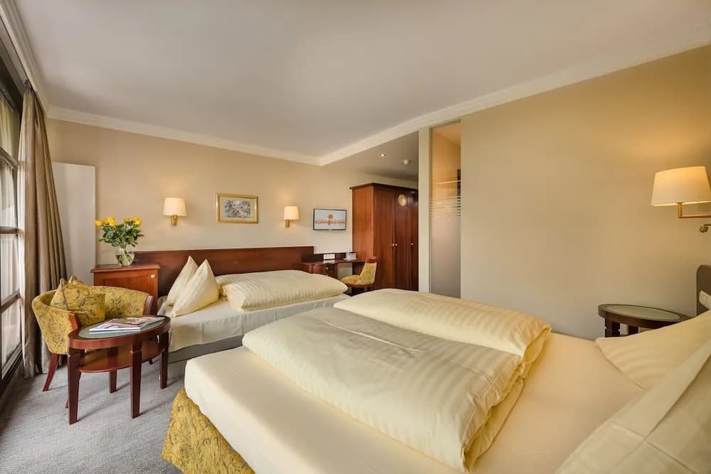Deluxe Double room with balcony and with mountain view full double bed