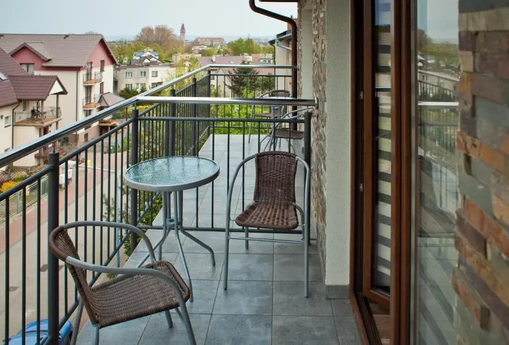 Deluxe Double room with balcony and with sea view full double bed