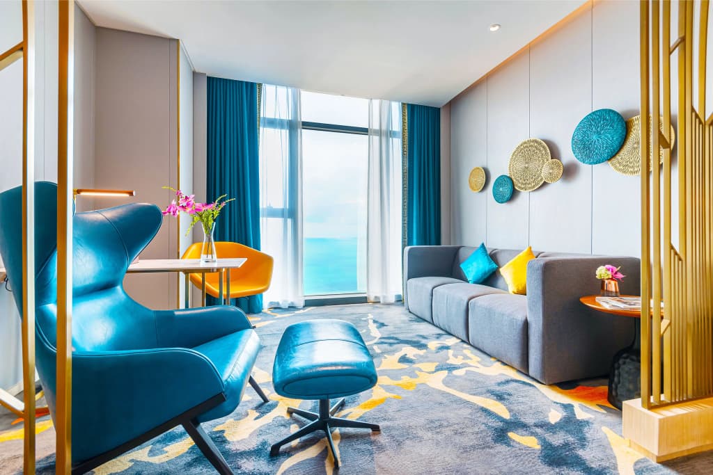Premier Double Studio with sea view twin beds