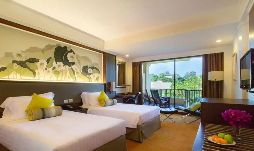 Premium Double room with garden view twin beds