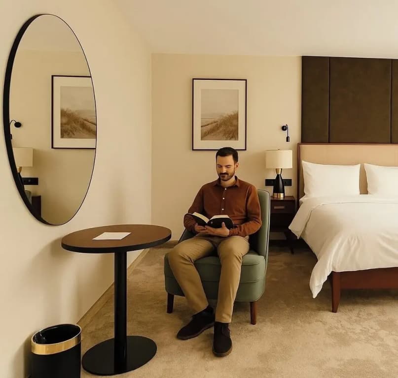 Superior Double room with courtyard view full double bed