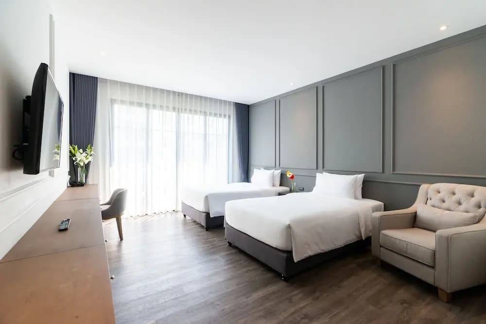 Deluxe Double room with balcony twin beds