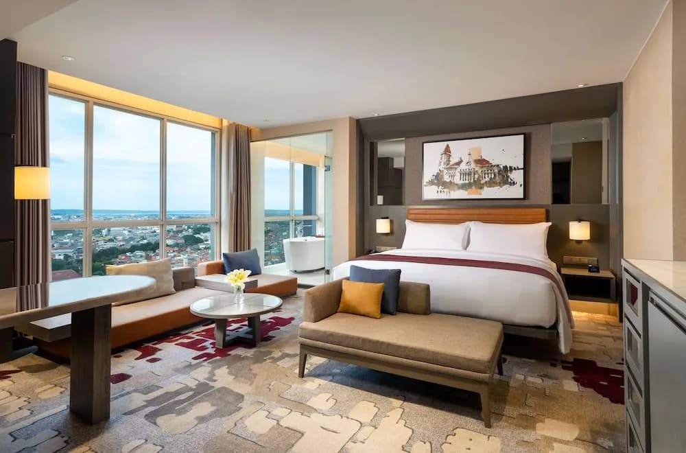 Presidential Double Suite full double bed