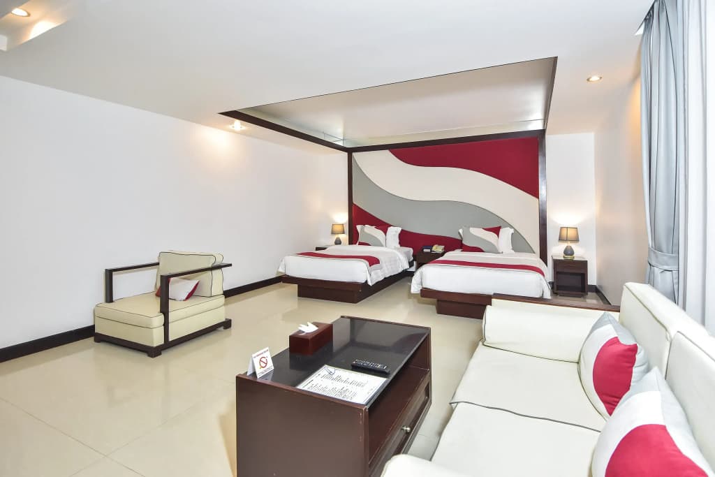 Double Studio twin beds