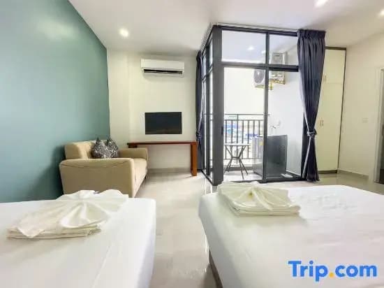 Double Studio twin beds
