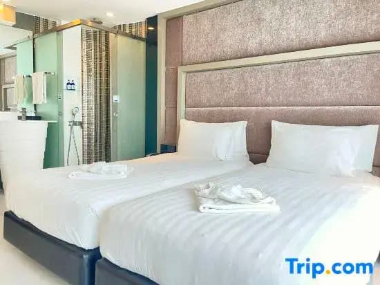 Deluxe Double room with balcony and with city view twin beds