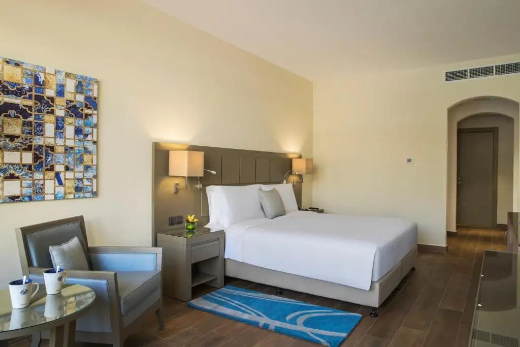 Double room with garden view full double bed