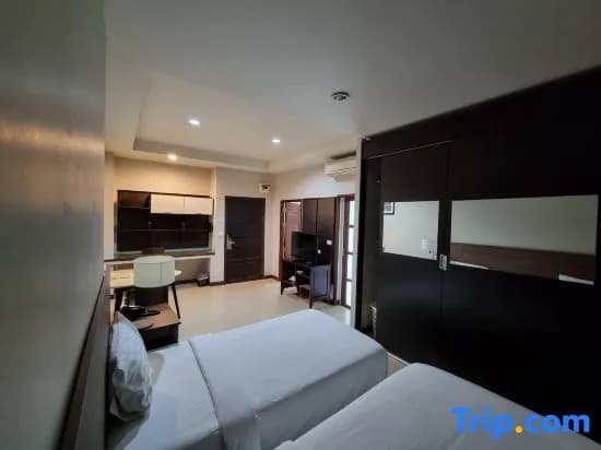 Double Studio twin beds