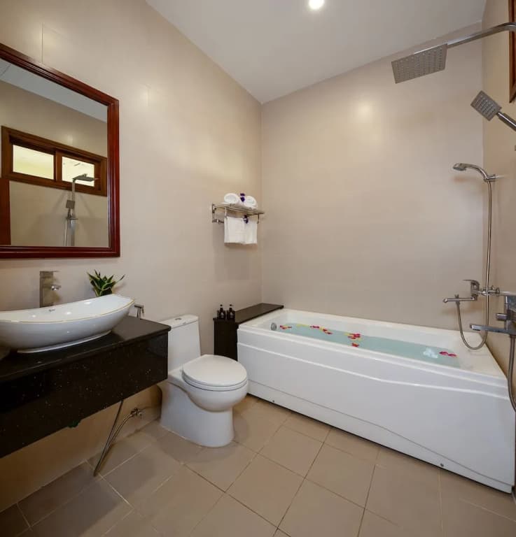 Standard Double room with pool view full double bed