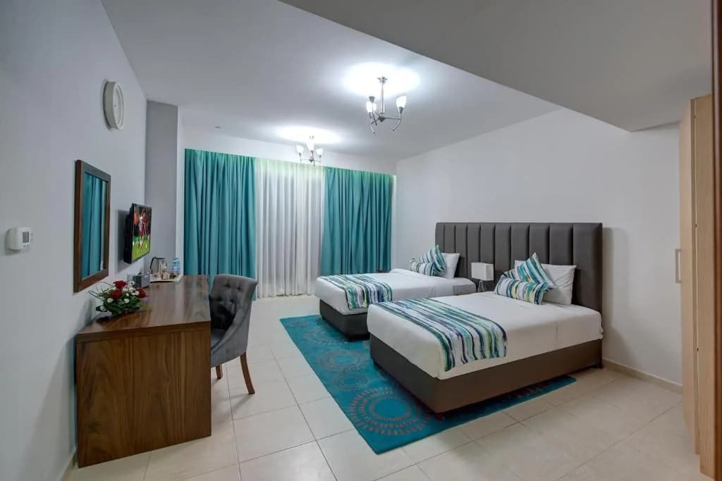 Deluxe Double room with balcony and with sea view twin beds