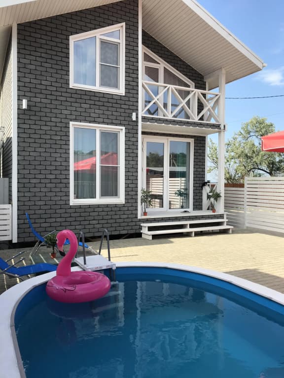 Cottage with balcony and with view