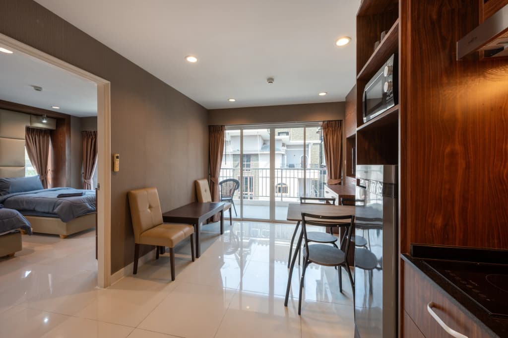 Standard Quadruple room with balcony and with view
