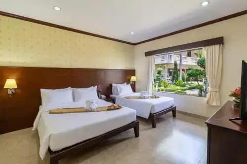 1 Bedroom Double Junior Suite with garden view twin beds