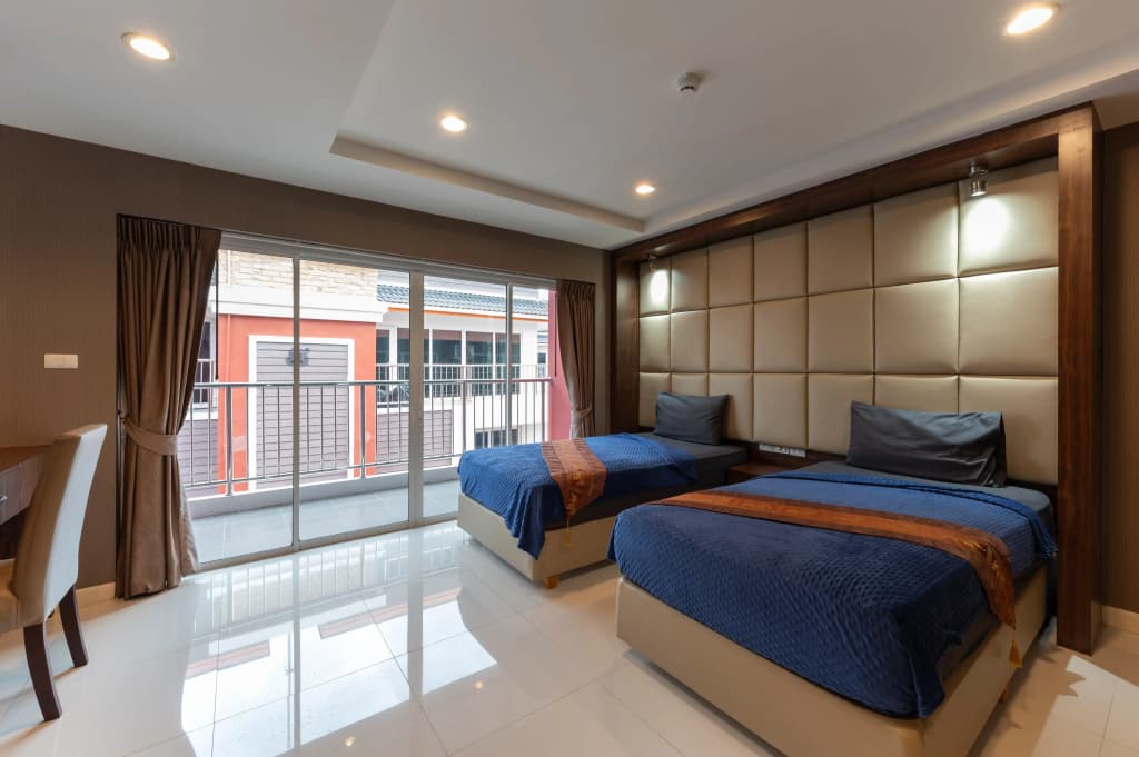 Studio with balcony