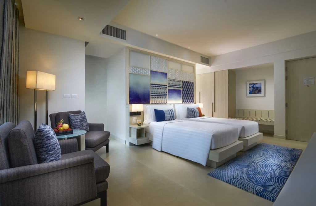 Deluxe Double room with ocean view twin beds