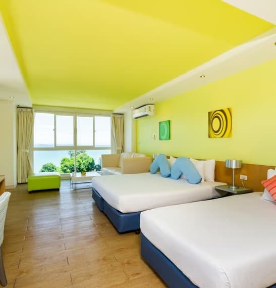 Deluxe (balcony not guaranteed) Double room with sea view twin beds
