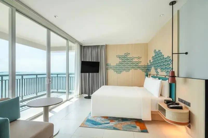1 Bedroom Bay Tower Double Suite with panoramic view full double bed
