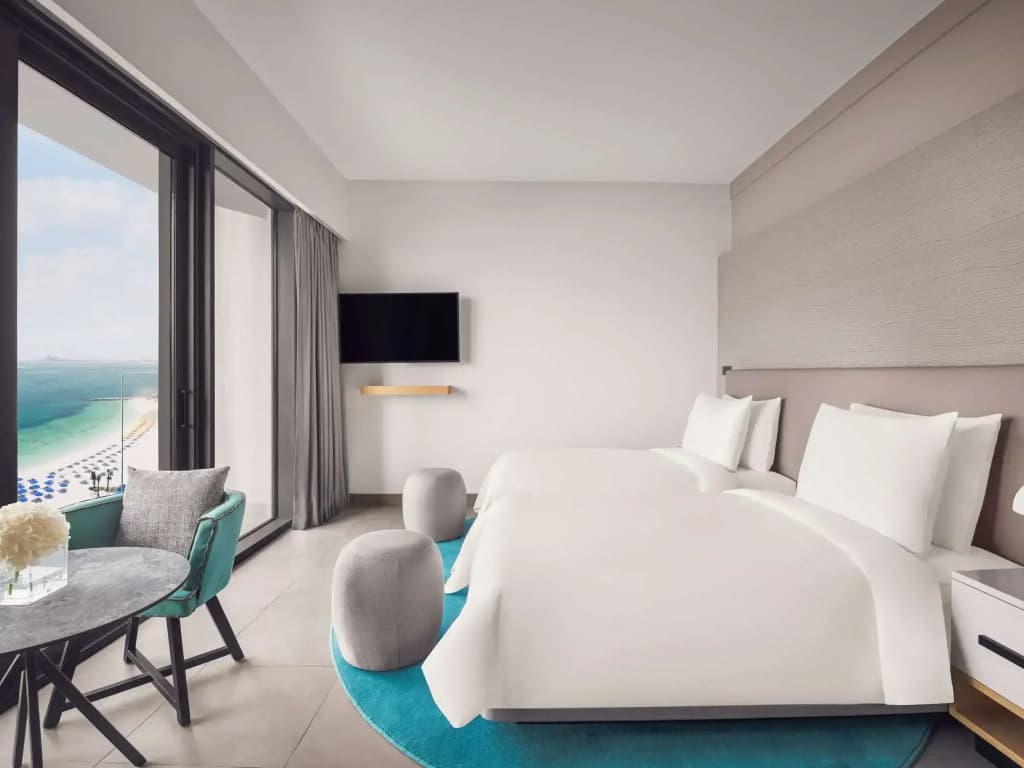Premium Double room with Beach and Pool view twin beds