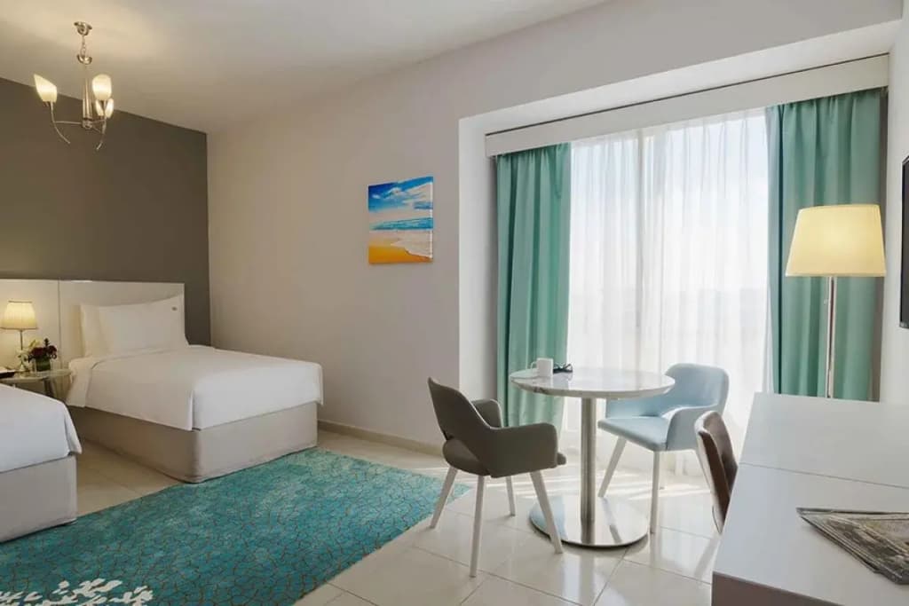 Double Studio twin beds
