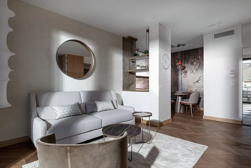 Double Apartment Visby full double bed