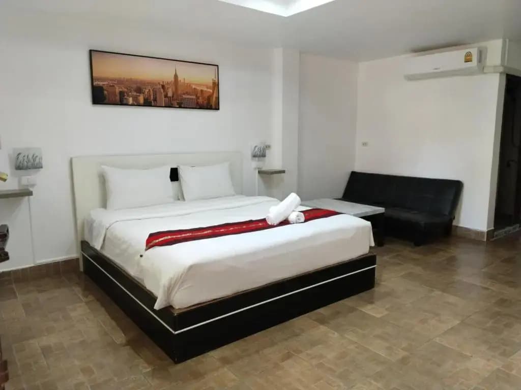 Double room with garden view full double bed