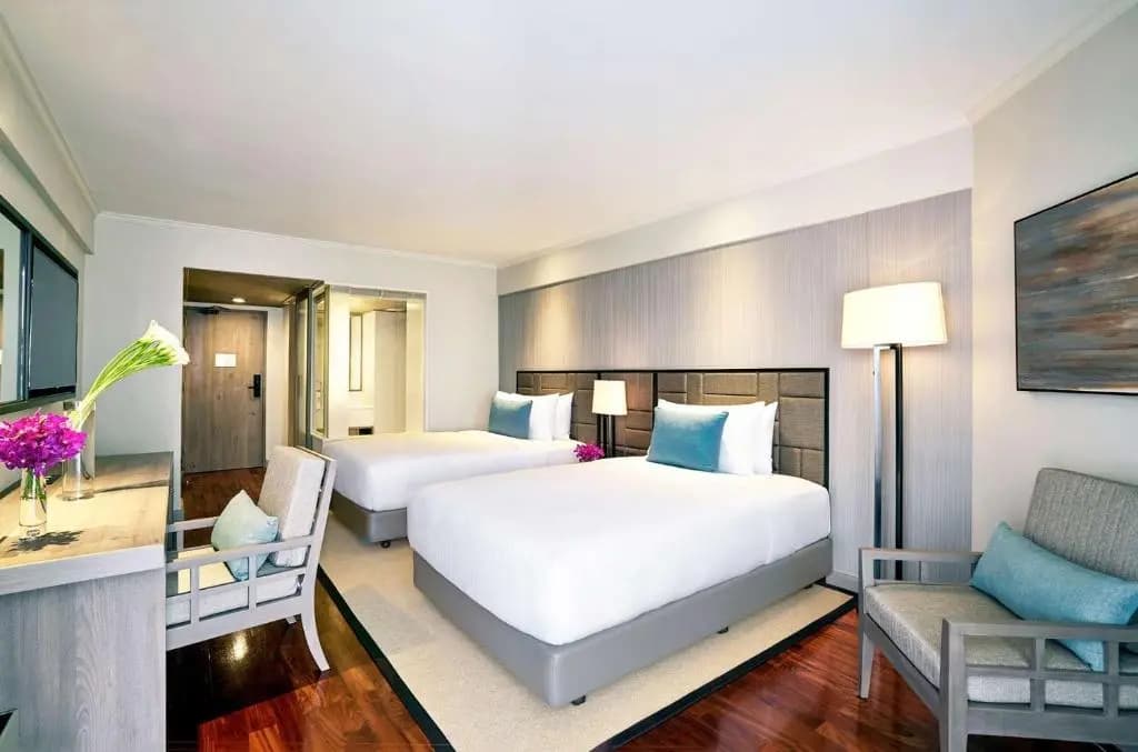 Deluxe Double room with garden view twin beds