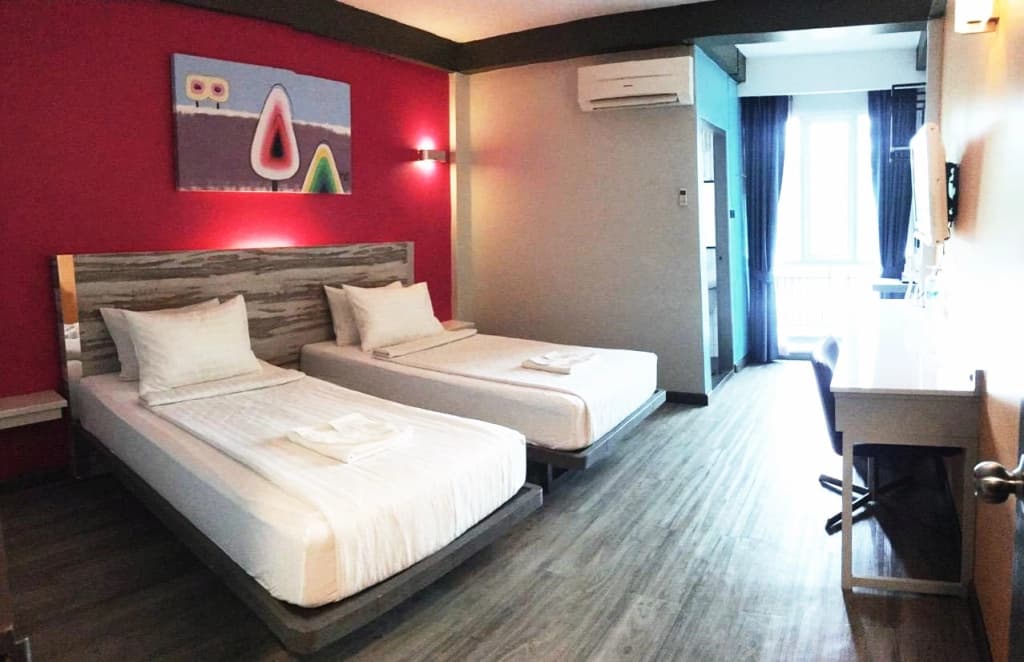 Double room twin beds