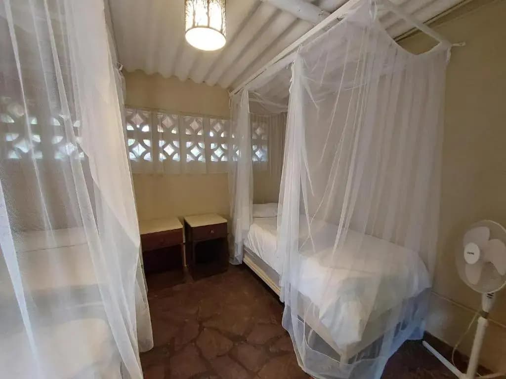 Double room twin beds