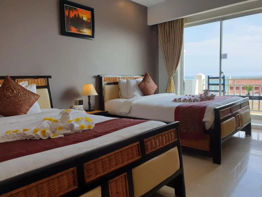 Deluxe Double room with sea view twin beds
