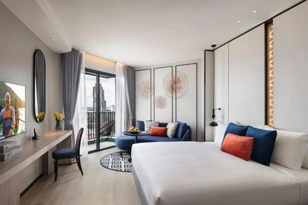 Deluxe Double room with sea view full double bed