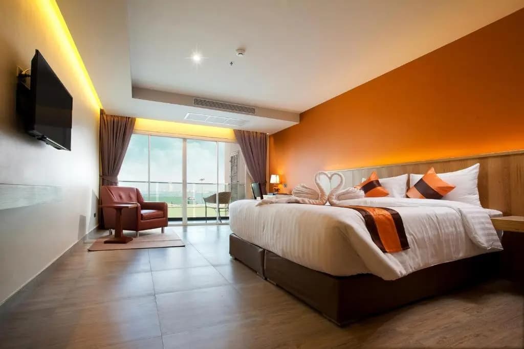 Deluxe Double room with ocean view full double bed